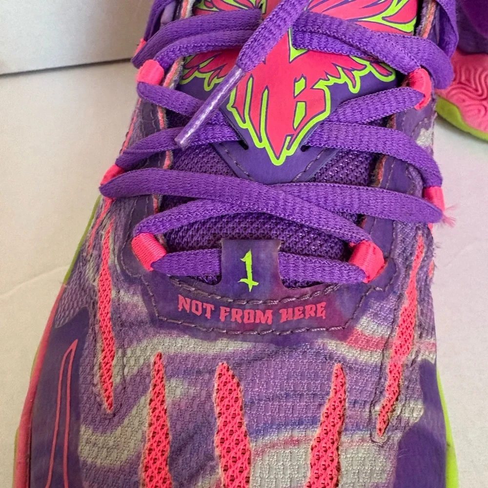 Puma MB.01 LaMelo Ball Not From Here Big Kid 6.5 Purple Pink Green - Picture 9 of 10
